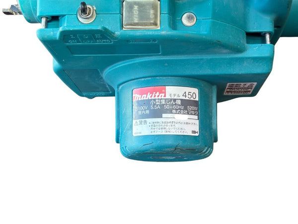 ☆中古品☆makita マキタ 小型集じん機 450 100Ｖ 520W 集じん袋付 連動式 ホース付 集塵機 掃除機 クリーナー133205 - 6