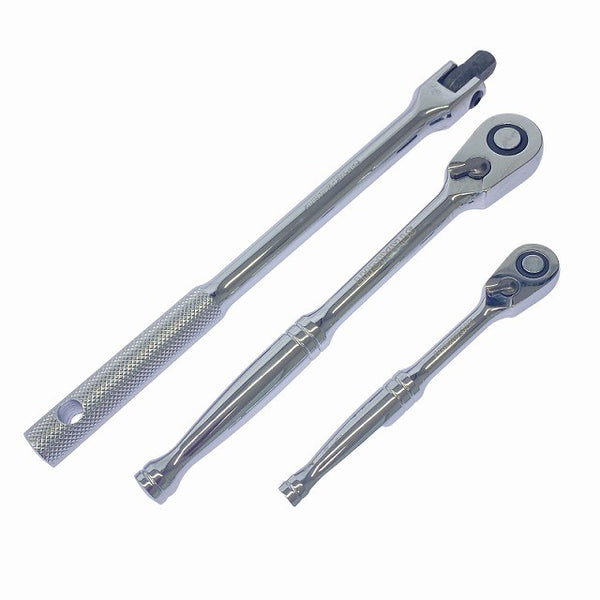 ☆中古美品☆STRAIGHT ストレート 1/4 3/8 ツールセット 25ピース Art.10-670 ソケットレンチ ラチェットレンチ 工具セット131638 - 5
