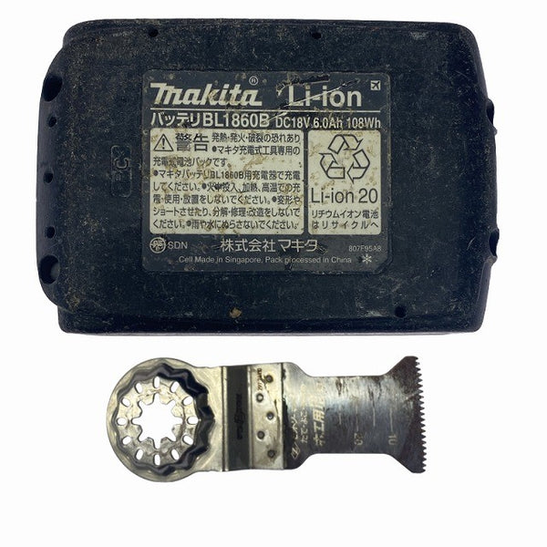 ☆中古品☆makita マキタ 18V 充電式マルチツール TM51D 青/ブルー 本体+バッテリー1個(6.0Ah)131982 - 10