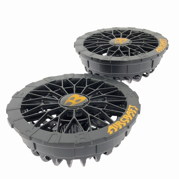 ☆未使用品セット☆BURTLE バートル 30V エアークラフト専用バッテリー AC10(メタリックレッド) ファンユニット AC10-1 ブラック133402 - 2