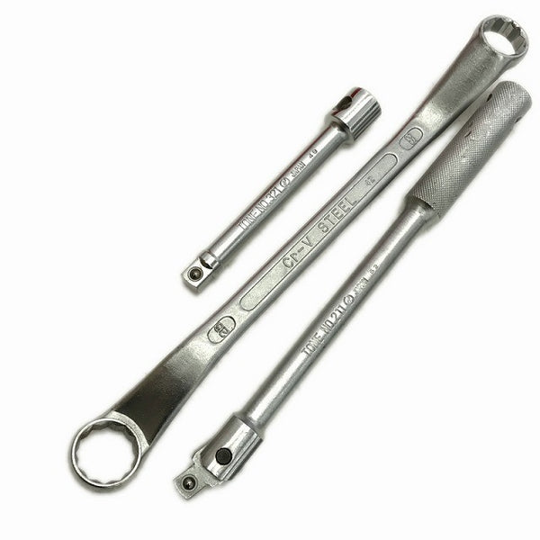 ☆中古品セット☆TONE トネ 両開きツールケース 2205 スピンナハンドル NO.211 メガネレンチ ソケット15種 他 工具箱 ツールBOX136260 - 3