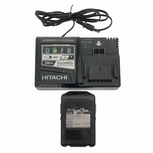 ☆中古品☆HITACHI 日立工機 18V コードレスインパクトドライバー WH18DKL バッテリー1個(18V 3.0Ah)充電器付 締付け 充電式116695 - 10