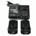 ☆中古品☆HiKOKI ハイコーキ 36V コードレスインパクトドライバー WH36DA 2XPB マルチボルトバッテリー2個 充電器 ケース付き134482 - 10