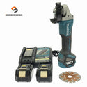 ☆美品☆makita マキタ 18V 100mm 充電式ディスクグラインダ GA412D バッテリー2個(18V 3.0Ah) 充電器付129897 - 1