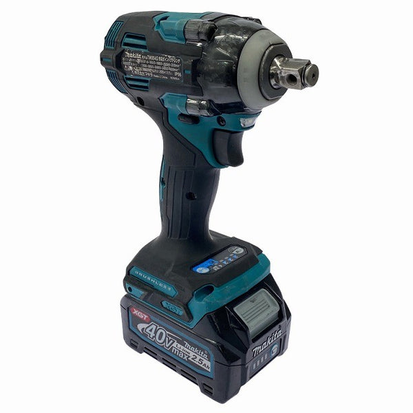 ☆中古品☆makita マキタ 40Vmax 充電式インパクトレンチ TW004G バッテリ1個(2.5Ah)付 コードレス130714 - 3
