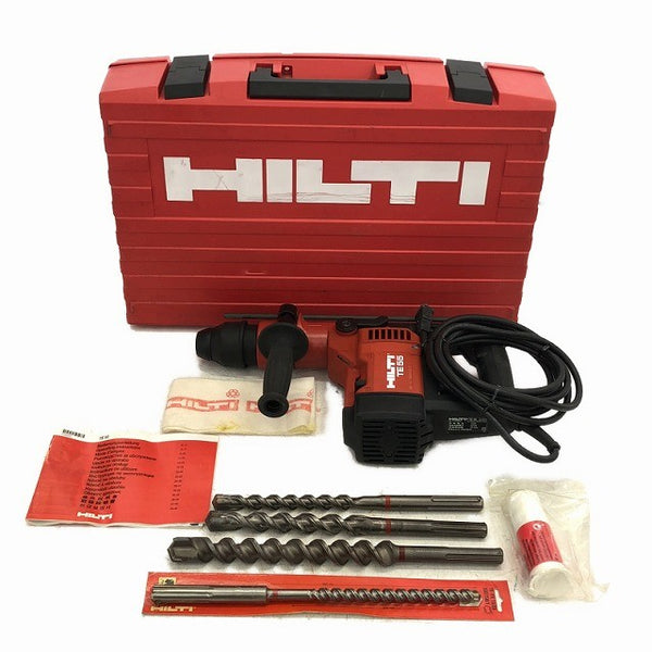 ☆比較的綺麗☆HILTI ヒルティ ハンマドリル TE55 ビット TE-Y 30-37 25/32 20/32 TE-YX 15/35 ケース付 ハンマードリル135811 - 3