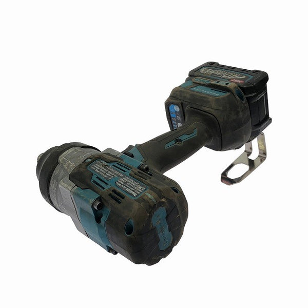 ☆中古品☆makita マキタ 40Vmax 充電式インパクトレンチ TW001GRDX バッテリ2個(2.5Ah) 充電器 ケース付 コードレス バッテリー式130706 - 7