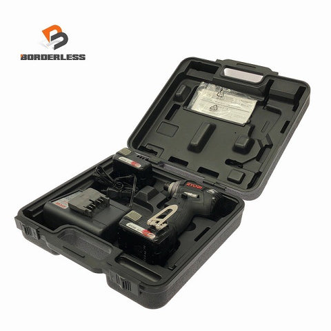 ☆未使用品☆RYOBI リョービ 14.4V 充電式インパクトドライバー BID-1420L1 バッテリ2個(1.5Ah) 充電器 ケース付 コードレス128416