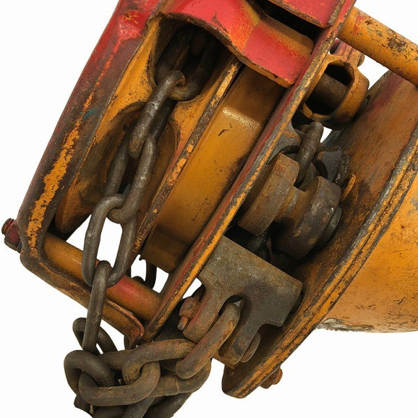 ☆中古品2個セット☆KITO キトー チェーンブロック M3形 CB010 荷重1.0ton/1ton 揚程2.5m 手動式 チェンブロック 吊り具 荷揚げ機136338 - 9