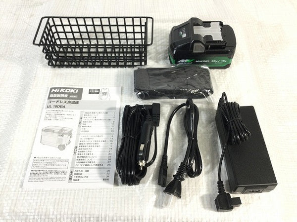 ☆未使用品☆HIKOKI ハイコーキ 14.4V/18V コードレス冷温庫 UL18DBA WMGZ バッテリ1個 付属品付 アウトドア キャンプ132933 - 10