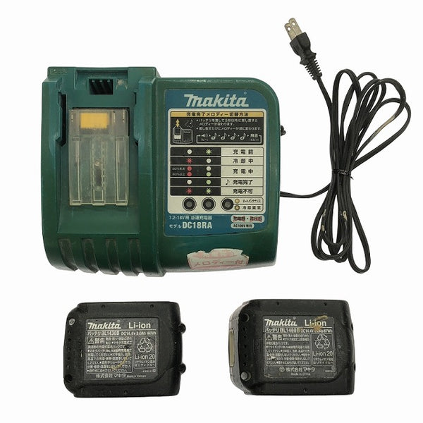 ☆中古品☆makita マキタ 14.4V 充電式レシプロソー JR141D バッテリ2個(3.0Ah6.0Ah) 充電器付 コードレス セーバソー セーバーソー - 10