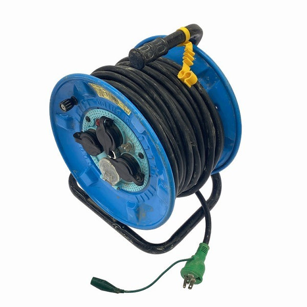 ☆中古品☆NICHIDO 日動工業 防雨防塵型 屋外型 コードリール NPW-EK33 延長コード118667 - 5