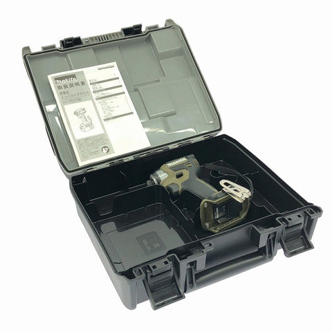 ☆未使用品☆ makita マキタ 18V 充電式インパクトドライバ TD173DZK オリーブ 本体+説明書+ケース117686 - 0