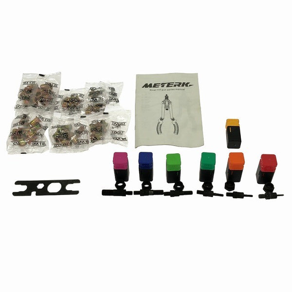 ☆中古比較的綺麗☆METERK リベットナットツールセット ナットリベッター ハンドナッター ハンドリベッター 手動式134794 - 10