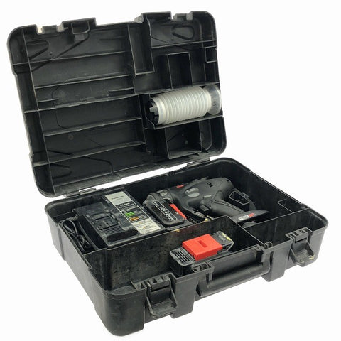 ☆中古品☆Panasonic パナソニック 14.4V/18V 充電マルチハンマードリル EZ78A1LJ2G-B バッテリ2個(18V 5.0Ah)充電器 ケース付137223 - 0