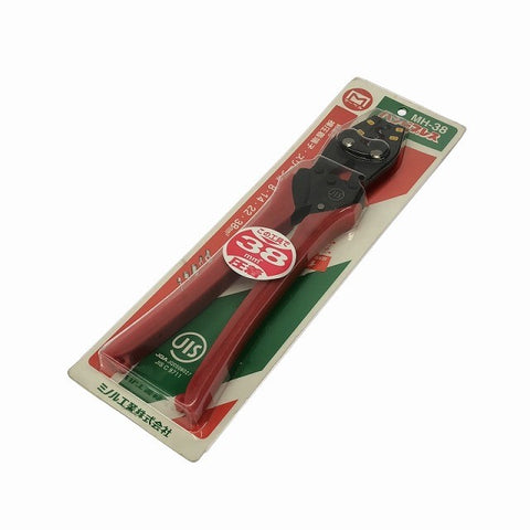 ☆未使用品☆MARVEL マーベル ハンドプレス MH-38 裸圧着端子・スリーブ用 手動式 圧着工具 圧着機 圧着ペンチ ミノル工業126037 - 0