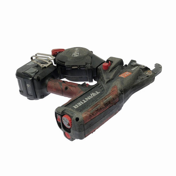 ☆中古品☆ MAX マックス 14.4V 充電式鉄筋結束機ツインタイア RB-442T-B2C/1450A バッテリー2個(5.0Ah)充電器 ケース付き128210 - 6