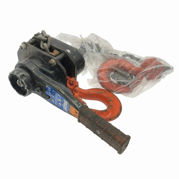 ☆中古品☆ELEFHANT 象印 エレファント 強力レバーホイスト YA-320 3.2TON 3.2ton 標準揚程1.5ｍ チェーンレバーブロック - 3