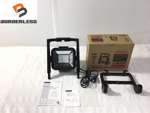 ☆未使用長期保管品☆ makita マキタ 14.4V/18V/100V 充電式LEDスタンドライト ML805 本体のみ 作業/現場ライト 投光器130196