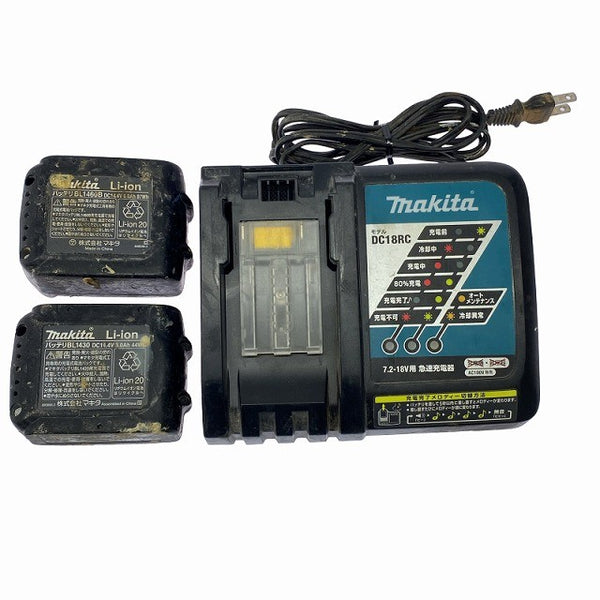 ☆中古品☆makita マキタ 14.4V 16mm 充電式ハンマドリル HR162D バッテリ2個(6.0Ah 3.0Ah) 充電器付 コードレス ハンマードリル128984 - 10