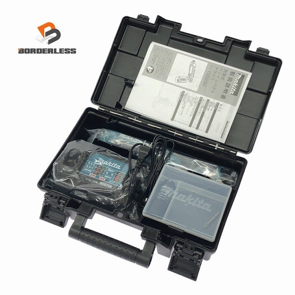 ☆未使用品☆makita マキタ 7.2V 充電式ペンインパクトドライバー TD023DSHX 青/ブルー バッテリ2個(1.5Ah) 充電器 ケース付135211 - 1
