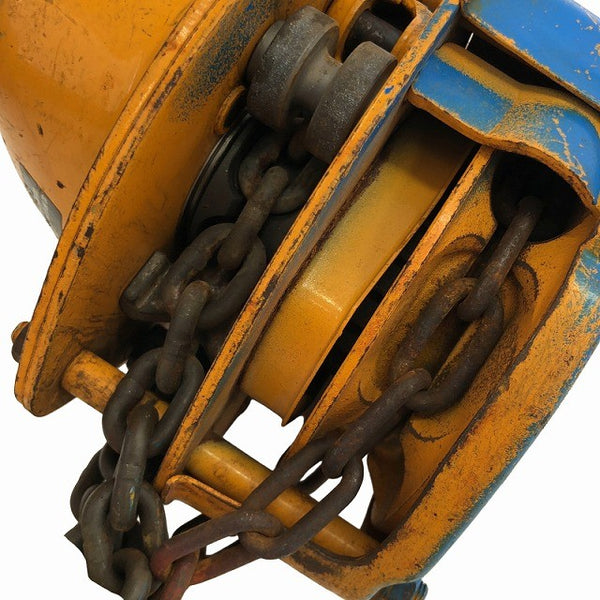 ☆中古品2個セット☆KITO キトー チェーンブロック M3形 CB010 荷重1.0ton/1ton 揚程2.5m 手動式 チェンブロック 吊り具 荷揚げ137276 - 9