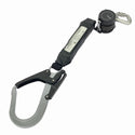 ☆未使用品☆TAJIMA タジマ 胴ベルト型 ランヤード+胴ベルトセット B1SMKR-L4BK Mサイズ 着脱カラビナ 超小型リール130114 - 2