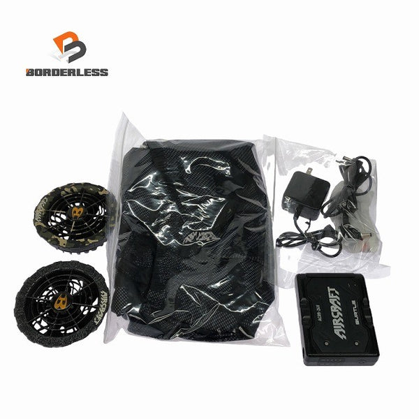☆美品☆BURTLE バートル バッテリー AC09 ファンユニット AC08-1/08-2 充電/接続ケーブル ベスト XLサイズ付 暑さ対策134897 - 1