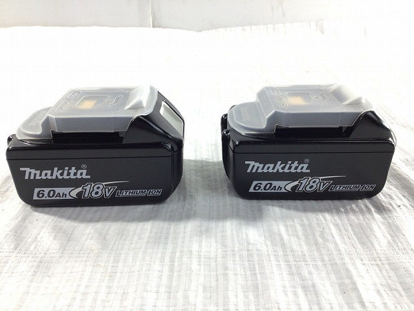 ☆未使用品2個セット☆makita マキタ 18V 6.0Ah 純正リチウムイオンバッテリー BL1860B 急速 残量 蓄電 LITHIUM-ION 雪/飛行機 116067116067 - 9