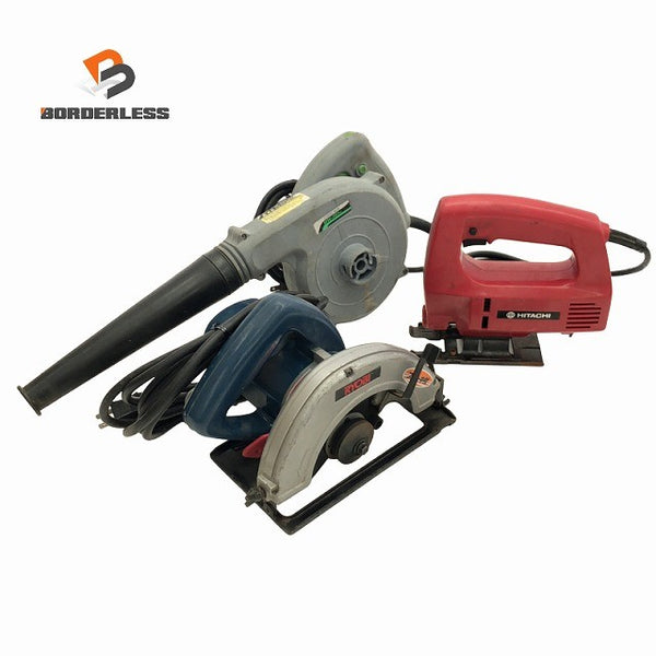 ☆中古品3点☆HITACHI 日立工機 ジグソー FJ50SB RYOBI リョービ ブレーキ付丸ノコ W-560PS アースマン 高儀 ブロア BW-110SC127198 - 1