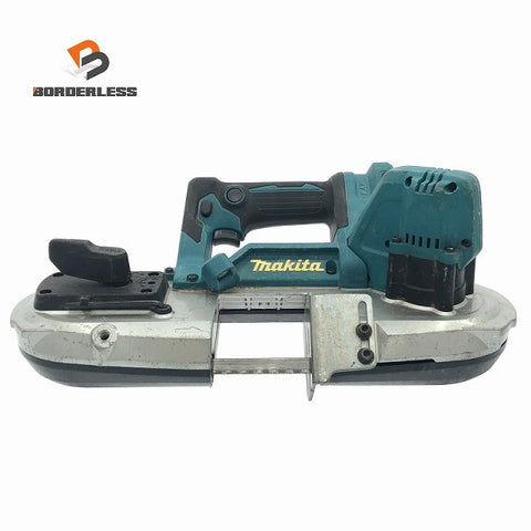 ☆中古品☆makita マキタ 18V 充電式バンドソー PB183D 本体のみ コードレス バッテリー式 帯鋸切断機 鉄工用 切断機116965