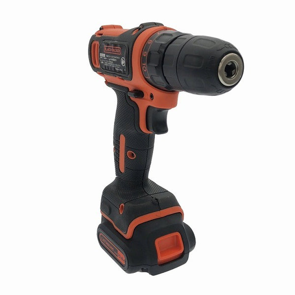 ☆美品☆B＆D BLACK+DECER ブラック＆デッカー 18V コードレスドリルドライバー BDCDD12 バッテリ1個 充電器117669 - 3