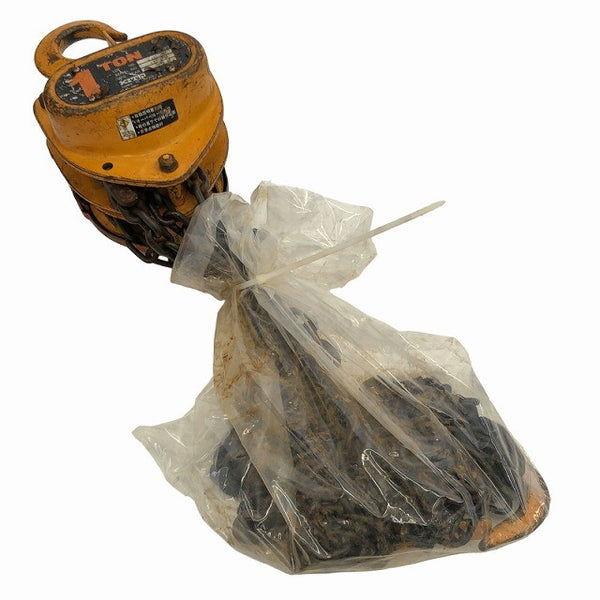 ☆中古品2個セット☆KITO キトー チェーンブロック CB010 M3形 荷重1.0ton/1ton 揚程2.5m 手動式 チェンブロック 吊り具 荷揚げ136175 - 3