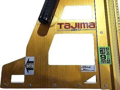☆中古品2点セット☆TAJIMA タジマ 丸鋸ガイド MRG-L1000 シンワ エルアングル 73170 定規2点セット 直角定規 大工道具114017 - 7