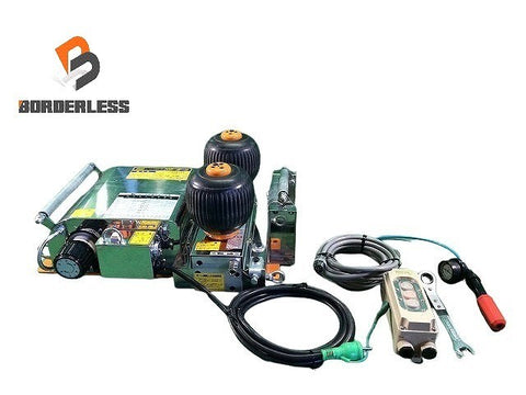 ☆中古品☆IKURA イクラ 育良精器 100V パワーボール IS-180FBO 動力用開閉器(BSWT315B3)付 ケーブル中間送り機 電設工事
