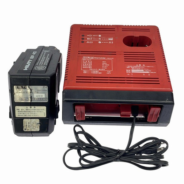 ☆中古品☆HILTI ヒルティ 24V 充電式ハンマードリル TE5A バッテリー1個 充電器 ケース付 ロータリーハンマードリル131544 - 10