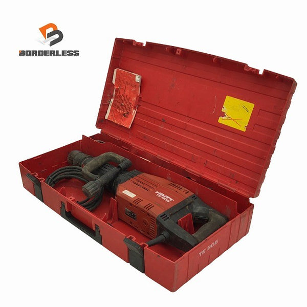 ☆中古品☆HILTI ヒルティ 100V 電動ハツリ機 TE905 ケース付 電動ハンマー コンクリートブレーカー はつり機 斫り機 破砕 粉砕130674 - 1