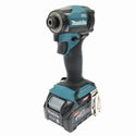 ☆未使用品☆makita マキタ 40Vmax 充電式インパクトドライバ TD005GRDX 青/ブルー バッテリ2個(2.5Ah) 充電器 ケース付132936 - 4