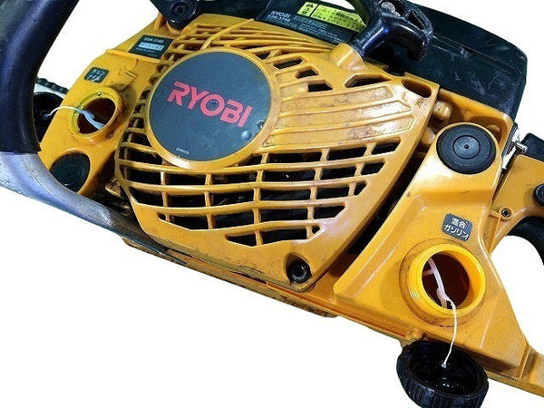 ☆中古品☆ RYOBI リョービ エンジンチェンソー ESK-3740 排気量36.3ml ガイドバー400mm エンジン式 チェーンソー 造園 伐採 - 7