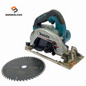 ☆比較的綺麗です☆makita マキタ 18V 165mm 充電式マルノコ HS631D 青/ブルー 本体のみ 電動工具 切断機127967 - 1