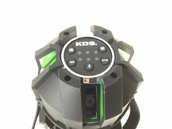 ☆未使用品☆ムラテックKDS 電子整準高輝度レーザー墨出器 DSL-93RG 受光器 バッテリ2個 ケース付 リアルグリーンレーザー墨出し器119060 - 9