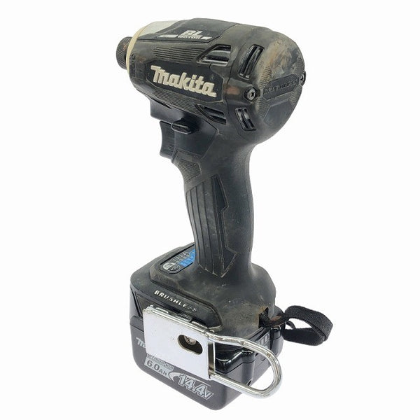 ☆中古品☆makita マキタ 14.4V 充電式インパクトドライバー TD162DRGXB バッテリー2個(14.4V 6.0Ah)充電器 ケース付 コードレス116948 - 7