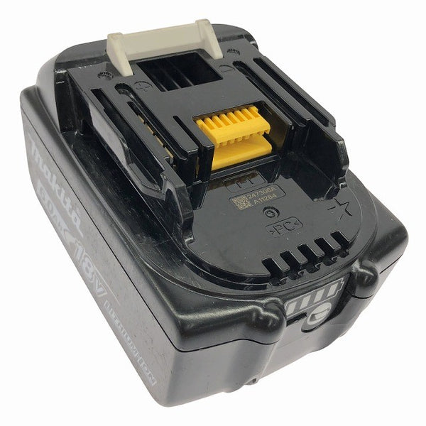 ☆中古品 充電回数14回☆makita マキタ 18V 6.0Ah 純正 リチウムイオンバッテリー BL1860B 残量表示付 雪マーク135743 - 5