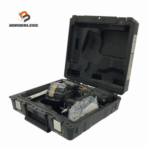 ☆比較的綺麗☆HiKOKI ハイコーキ 65mm 高圧 ロール釘打機 NV65HR2(S) ケース付 パワー切替機構付 エア釘打機 コイルネイラ117366