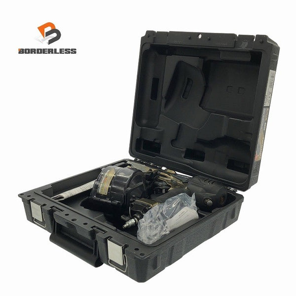 ☆比較的綺麗☆HiKOKI ハイコーキ 65mm 高圧 ロール釘打機 NV65HR2(S) ケース付 パワー切替機構付 エア釘打機 コイルネイラ117366 - 1