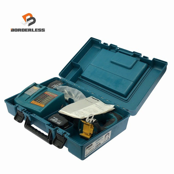 ☆中古品☆makita マキタ 14.4V 充電式タッカ ST420D バッテリ2個(3.0Ah)充電器 ケース付き コードレス タッカー130446 - 1
