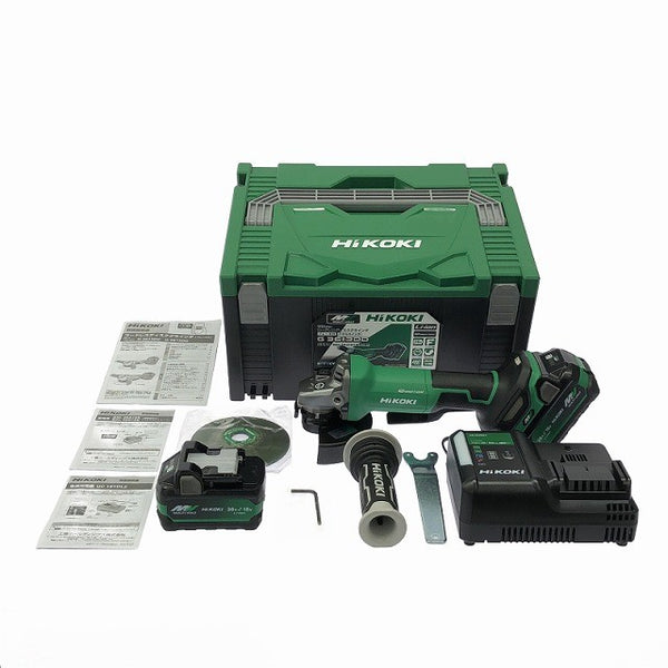 ☆未使用品☆HiKOKI ハイコーキ 36V 125mm コードレスディスクグラインダ G3613DD(2XPZ) バッテリー2個 充電器 ケース付131114 - 3