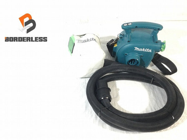 ☆中古品☆makita マキタ 18V 3L 充電式小型集じん機 VC350D 本体＋ホース＋ダストバッグ付 粉じん専用 コードレス 集塵機 掃除機128559 - 1