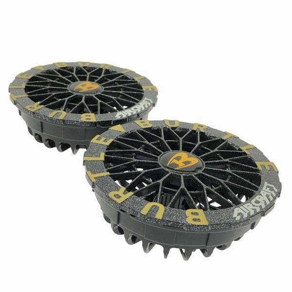 ☆極美品セット☆BURTLE バートル 30V エアークラフト専用バッテリー AC10(メタリックレッド) ファン AC10-2(メタリックゴールド)132959 - 5