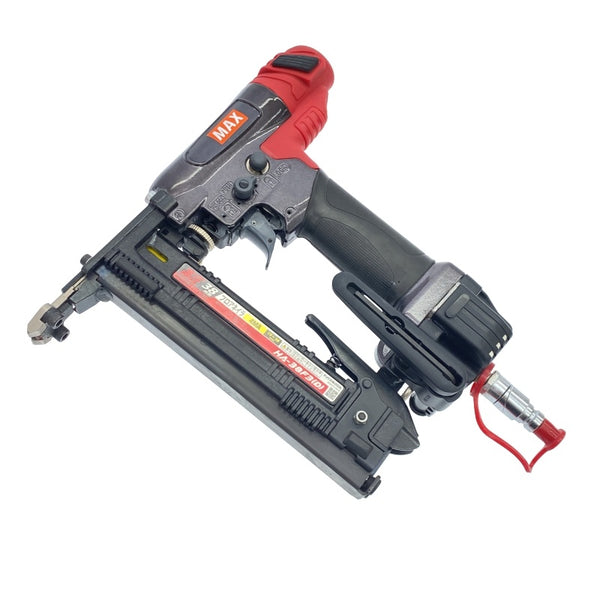 ☆比較的綺麗☆MAX マックス 38mm 高圧 フロアタッカ HA-38F3(D)-G 平打ちアタッチメント 保護メガネ 説明書 ケース付118103 - 4